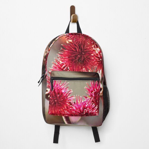 Item preview, Ricinus Fluffy Red Fruit Flowers Castor Oil Plant designed and sold by worldways.
