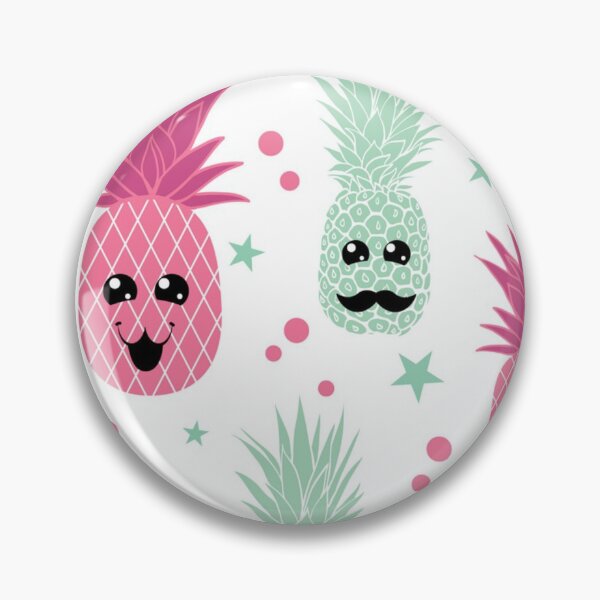 Item preview, Fun pineapple faces seamless designed and sold by Gurshnet68.