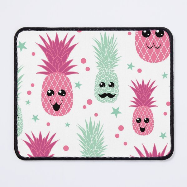 Item preview, Fun pineapple faces seamless designed and sold by Gurshnet68.