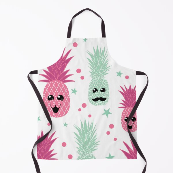 Item preview, Fun pineapple faces seamless designed and sold by Gurshnet68.