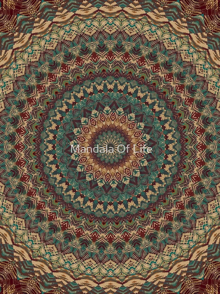 Thumbnail 3 of 3, Scarf, Mandala 149 designed and sold by Mandala Of Life.