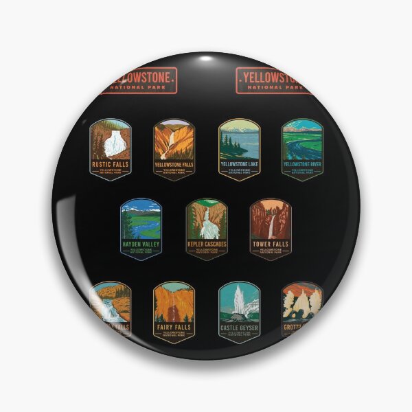 Item preview, Yellowstone National Park Sticker Pack designed and sold by JordanHolmes.