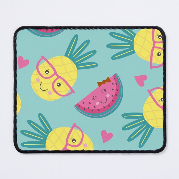 Item preview, Fun pineapple faces seamless designed and sold by Gurshnet68.