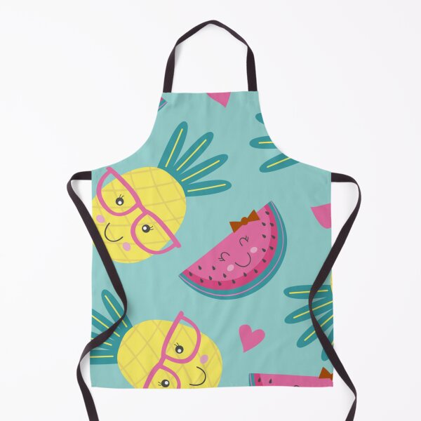 Item preview, Fun pineapple faces seamless designed and sold by Gurshnet68.