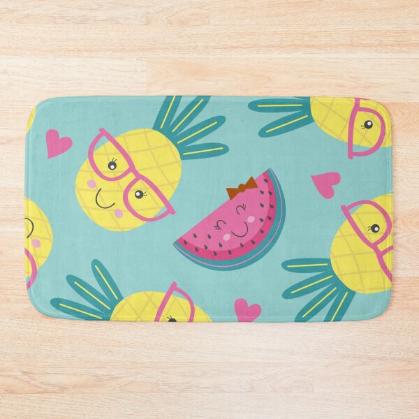 Item preview, Fun pineapple faces seamless designed and sold by Gurshnet68.