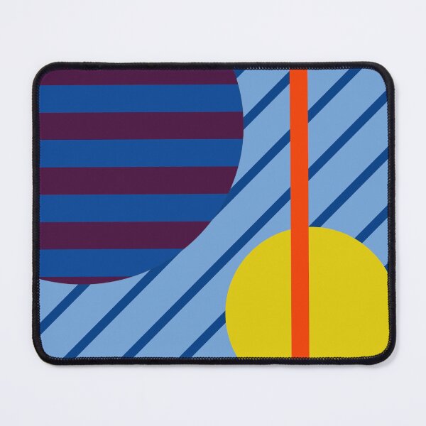 Item preview, Blue and purple stripes pattern with contrasting circle. designed and sold by Ittele.
