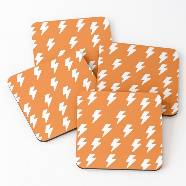 Item preview, Lightning bolt pattern (Orange) designed and sold by ThomBlue.