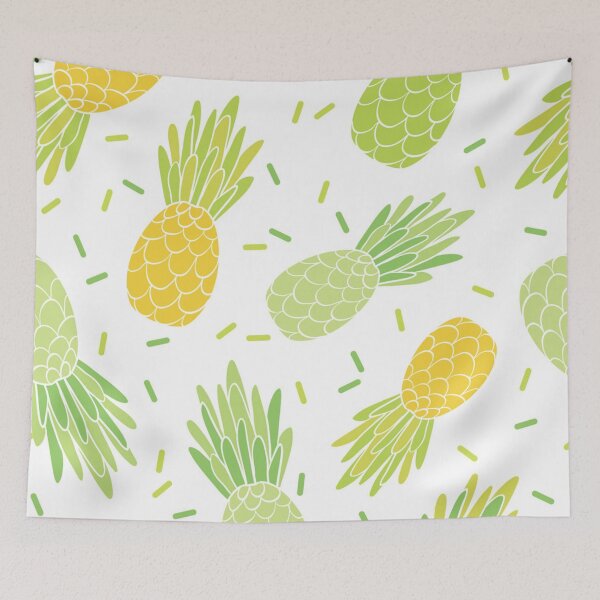 Item preview, Fun pineapple faces seamless designed and sold by Gurshnet68.