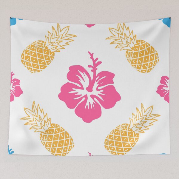 Item preview, Fun pineapple faces seamless designed and sold by Gurshnet68.