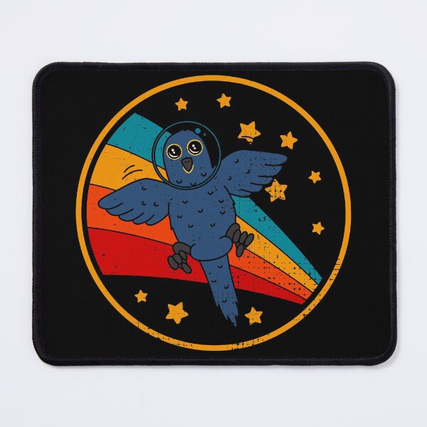 Item preview, Cute Vintage Male Hyacinth Macaw Owner Retro Macaw Bird In Space designed and sold by JokeGysen.