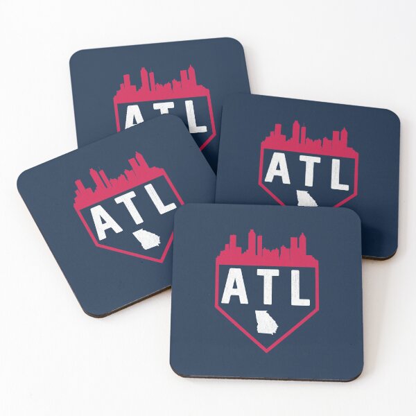 Item preview, Atlanta Baseball Home Plate Vintage ATL Skyline designed and sold by toutwearapparel.