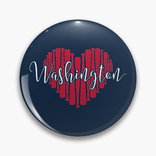 Artikelvorschau, Niedliches ich liebe Washington Baseballschläger-Herz entworfen und verkauft von toutwearapparel.