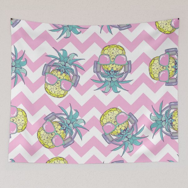 Item preview, Fun pineapple faces seamless designed and sold by Gurshnet68.