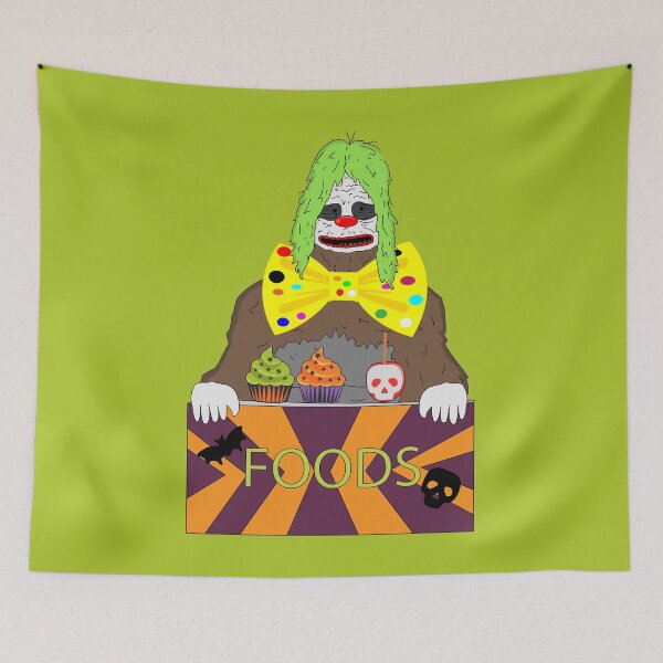 Item preview, Big lez show halloween truck giving children halloween cupcakes and sweet skull apples , druggo , funny cute big lez show , funny bigfoot, bigfoot halloween, sasquatch halloween, sasquatch costume designed and sold by SGS-.