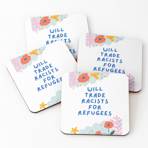 Item preview, Cambiará racistas por refugiados designed and sold by Giovanni's Brown Quotes.