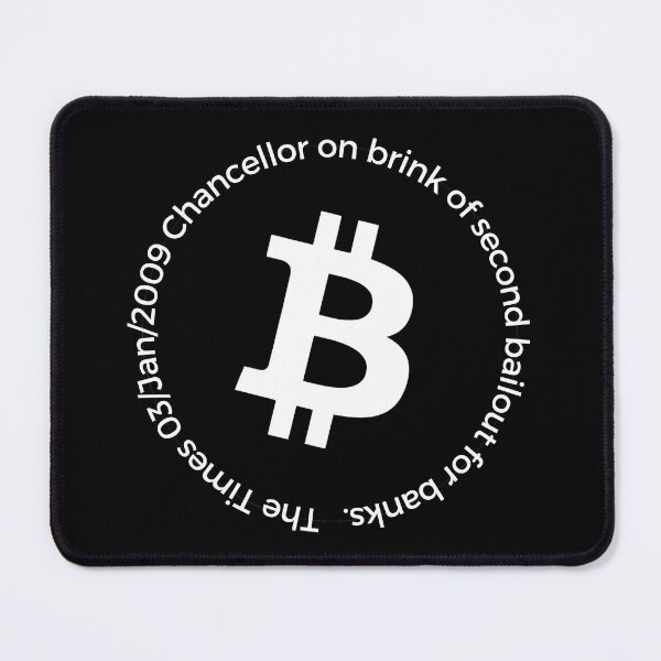 Item preview, Famous Satoshi Genesis Block Quote Circle Bitcoin Design designed and sold by BitcoinDesigns.