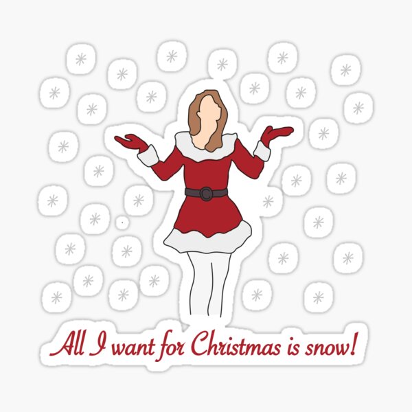 Item preview, Mariah Carey All I Want For Christmas Is Snow designed and sold by popmoments.