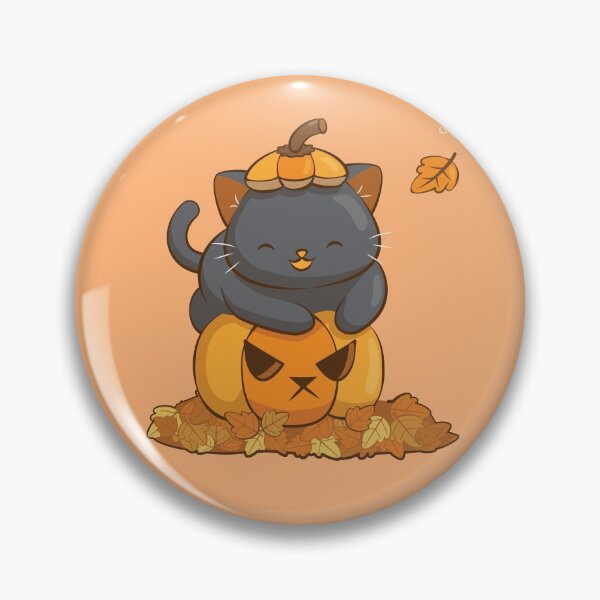 Item preview, Halloween Black Cat on Pumpkin Cute Fall Season designed and sold by Irene Koh.