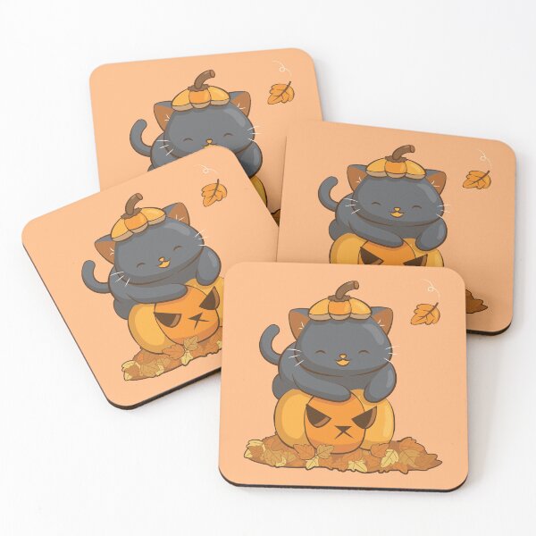 Item preview, Halloween Black Cat on Pumpkin Cute Fall Season designed and sold by Irene Koh.