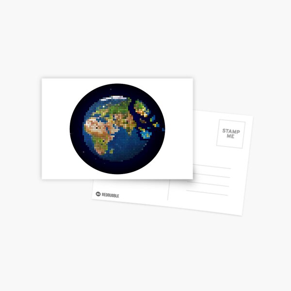 WORLD, Google, Map  Postcard