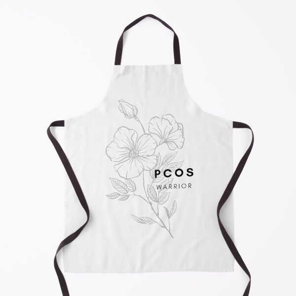 Item preview, PCOS WARRIOR: Black and White Floral Design - Chronic Illness Awareness + POLYCYSTIC OVARIAN SYNDROME designed and sold by endoemmm.
