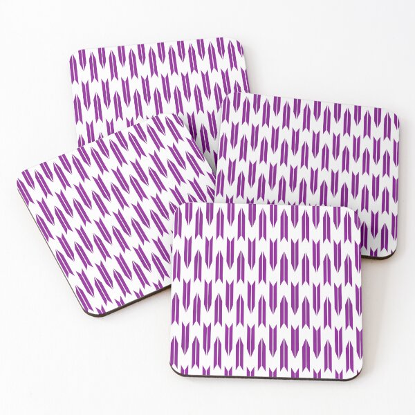 Item preview, Japanese Pattern WAGARA of Yagasuri Arrow Feathers Purple Color Design designed and sold by monodesigns.