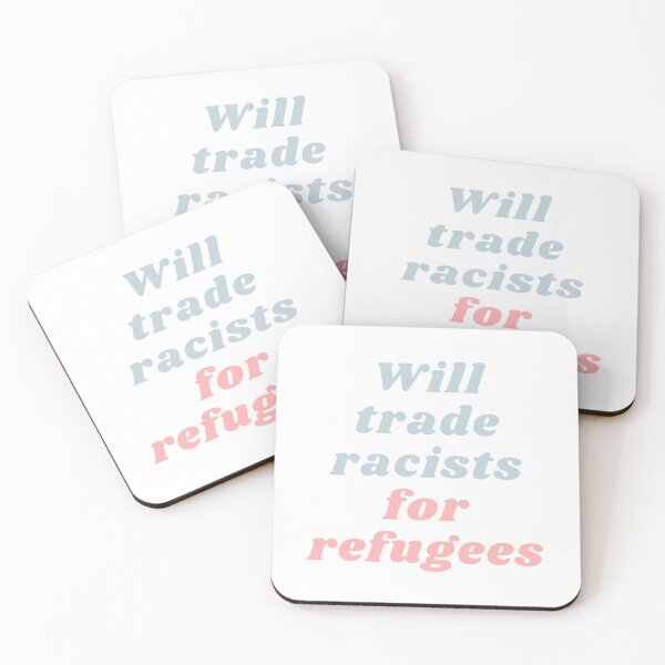 Item preview, Cambiará racistas por refugiados designed and sold by Giovanni's Brown Quotes.
