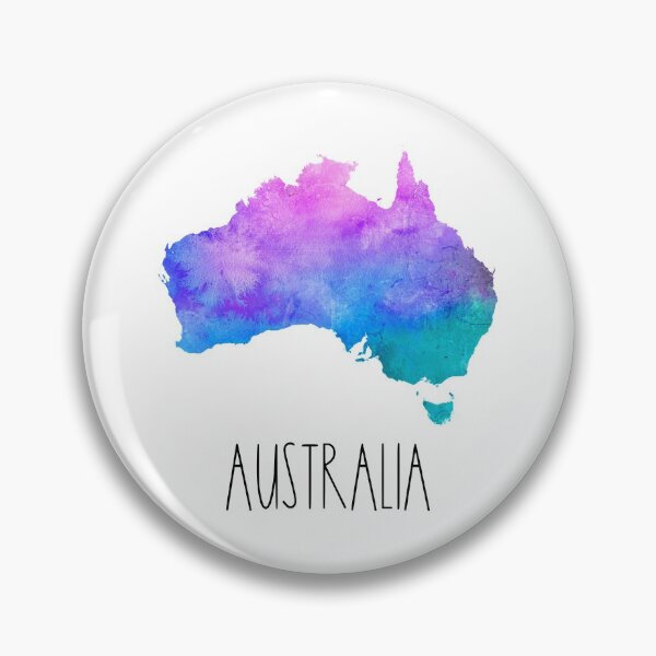 Item preview, Australia Watercolor Map - Australian designed and sold by MountainD.