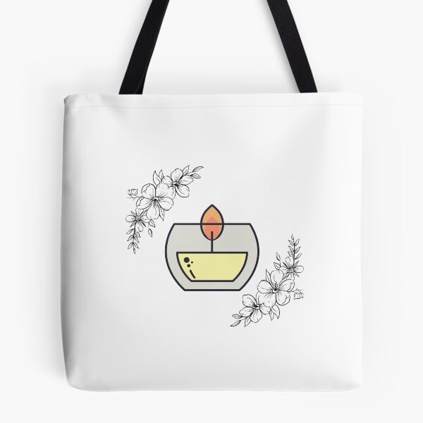 Item preview, Yellow candle and flowers designed and sold by Pineapple-Shop.
