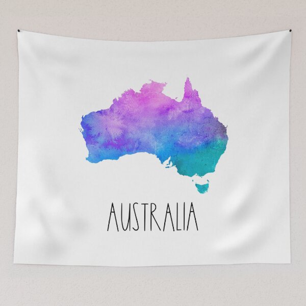 Item preview, Australia Watercolor Map - Australian designed and sold by MountainD.