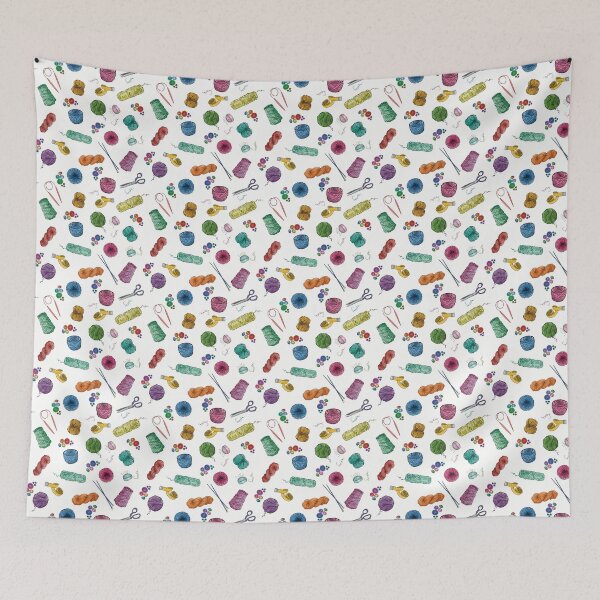 Item preview, A Knitter’s Guide to Life (White) designed and sold by artbymandymeow.