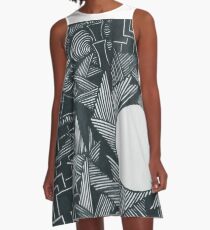 Stromaufwärts A-Linien Kleid