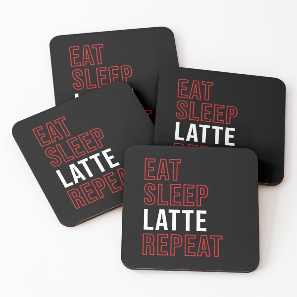 Item preview, Eat Sleep Latte Repeat designed and sold by AllInCoffee.