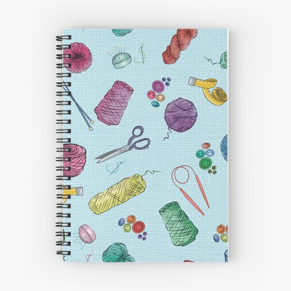 Item preview, A Knitter’s Guide to Life (blue) designed and sold by artbymandymeow.