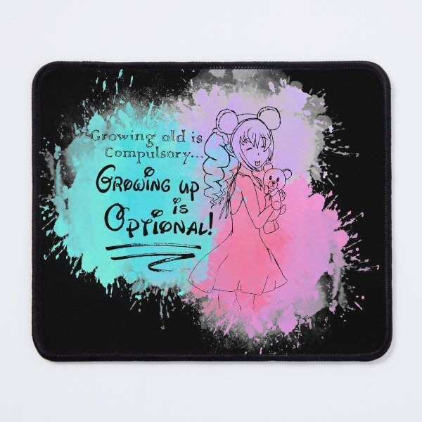 Item preview, Growing Old Is Compulsary... Growing Up Is Optional (Dark) designed and sold by the-krisney-way.