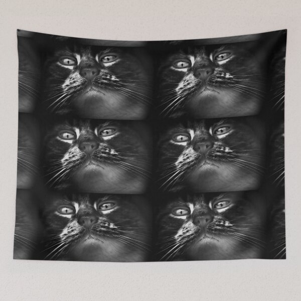 Item preview, Black and white cat designed and sold by MarieClaude1954.
