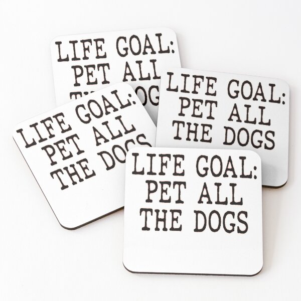 Item preview, LIFE GOAL: PET ALL THE DOGS designed and sold by Amna-and-co.