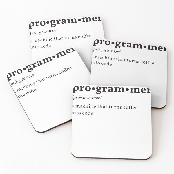 Item preview, Programmer - Machine That Turns Coffee Into Code Dictionary designed and sold by Meek-Anime.