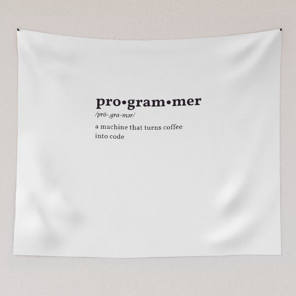 Item preview, Programmer - Machine That Turns Coffee Into Code Dictionary designed and sold by Meek-Anime.