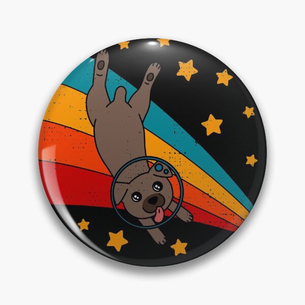 Item preview, Cute Vintage Mountain Cur Dog Owner Retro Dog In Space designed and sold by JokeGysen.