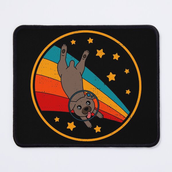 Item preview, Cute Vintage Mountain Cur Dog Owner Retro Dog In Space designed and sold by JokeGysen.