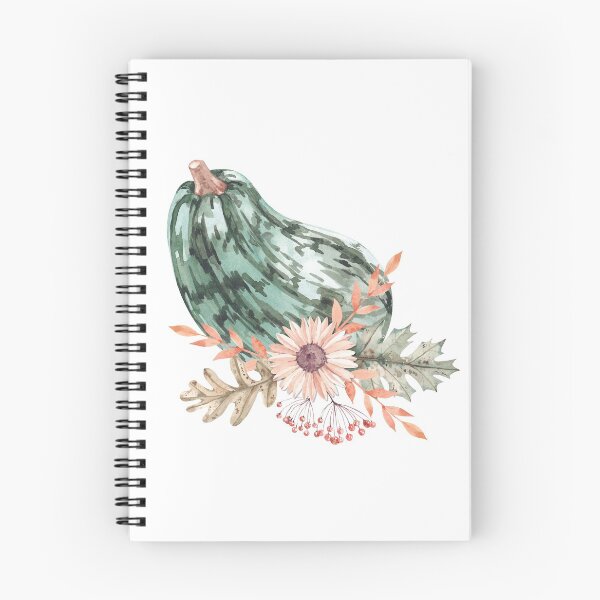 Item preview, Autumn composition in watercolor with leaves and pumpkins designed and sold by SKhappyartist.