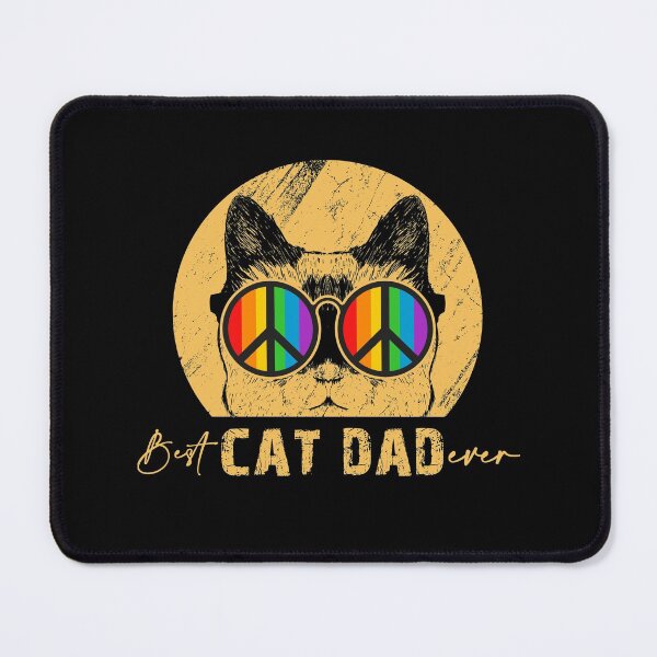 Item preview, Best Cat Dad Ever Cool LGBT Glasses Vintage Fathers Day designed and sold by Ngan-Jasmine.