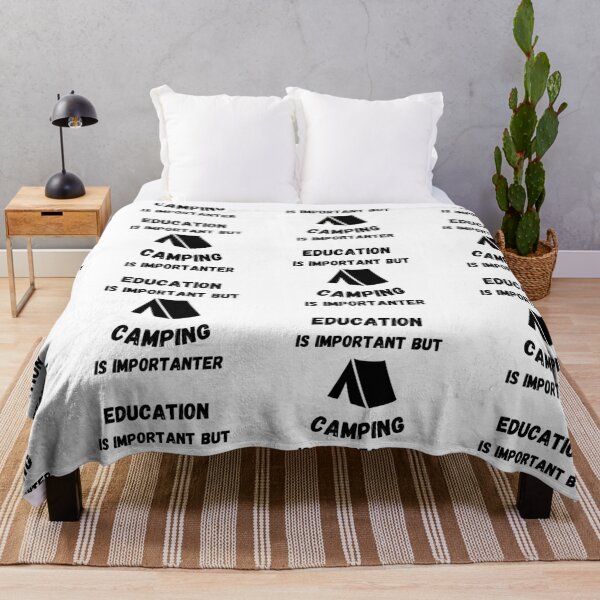 Item preview, Education Is Important But Camping Is Importanter designed and sold by LuckyKermit.