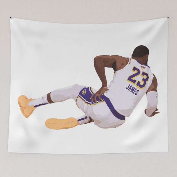 Artikelvorschau, Lebron James Injury lying on the floor entworfen und verkauft von Basketball For Life.