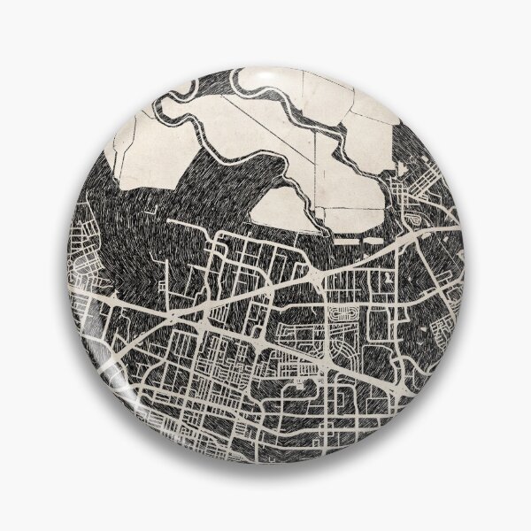 Item preview, Sunnyvale map California Ink lines 2 designed and sold by InkMaps.