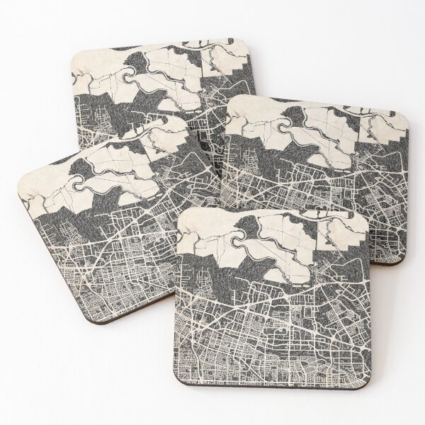 Item preview, Sunnyvale map California Ink lines 2 designed and sold by InkMaps.