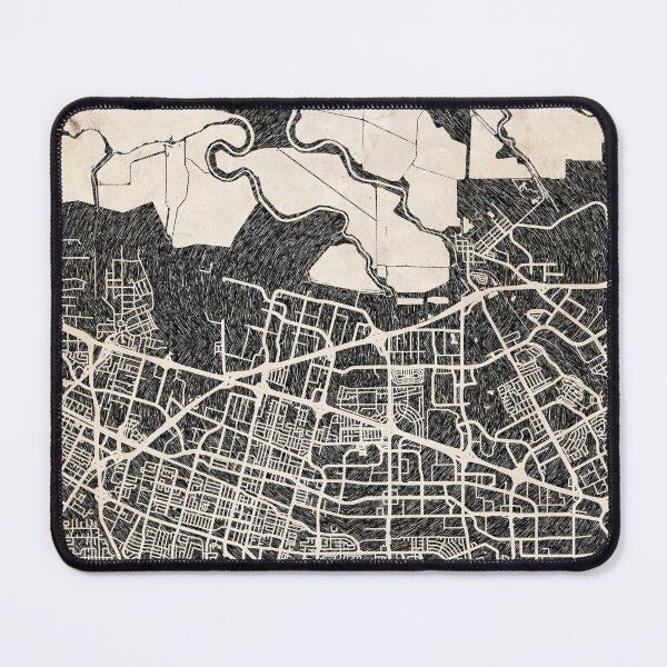 Artikelvorschau, Sunnyvale map California Ink lines 2 entworfen und verkauft von InkMaps.