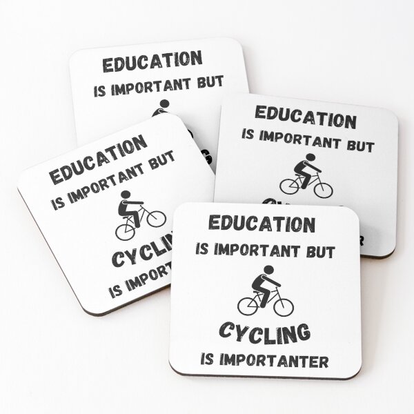 Item preview, Education Is Important But Cycling Is Importanter designed and sold by LuckyKermit.