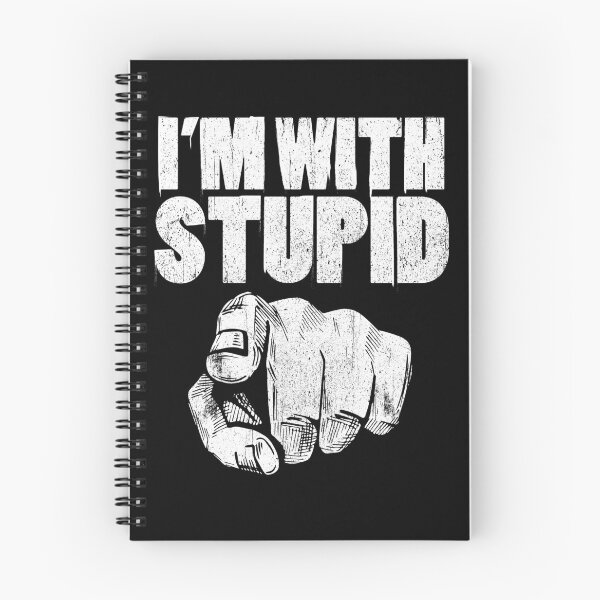 Item preview, I'm With Stupid Pointing Finger At You Funny You're Stupid Gear designed and sold by DynamicDesign.